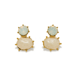 Marbelle Stud Earrings - White
