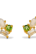 Sonata Stud Earrings - Opal Mix