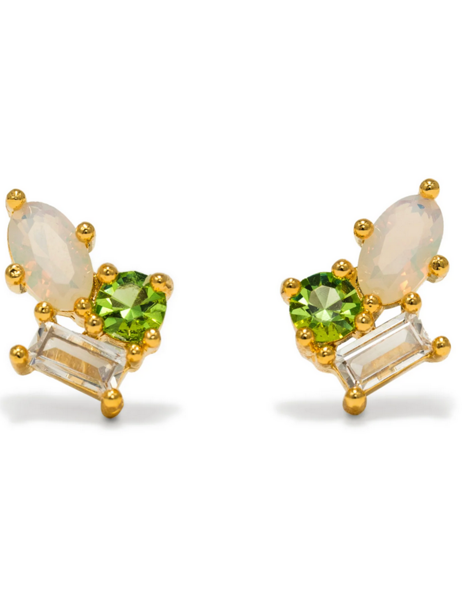 Sonata Stud Earrings - Opal Mix