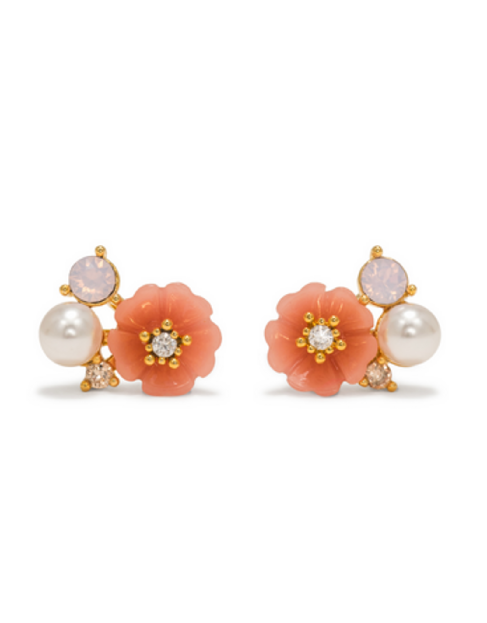 Sweetpea Stud Earrings - Pink
