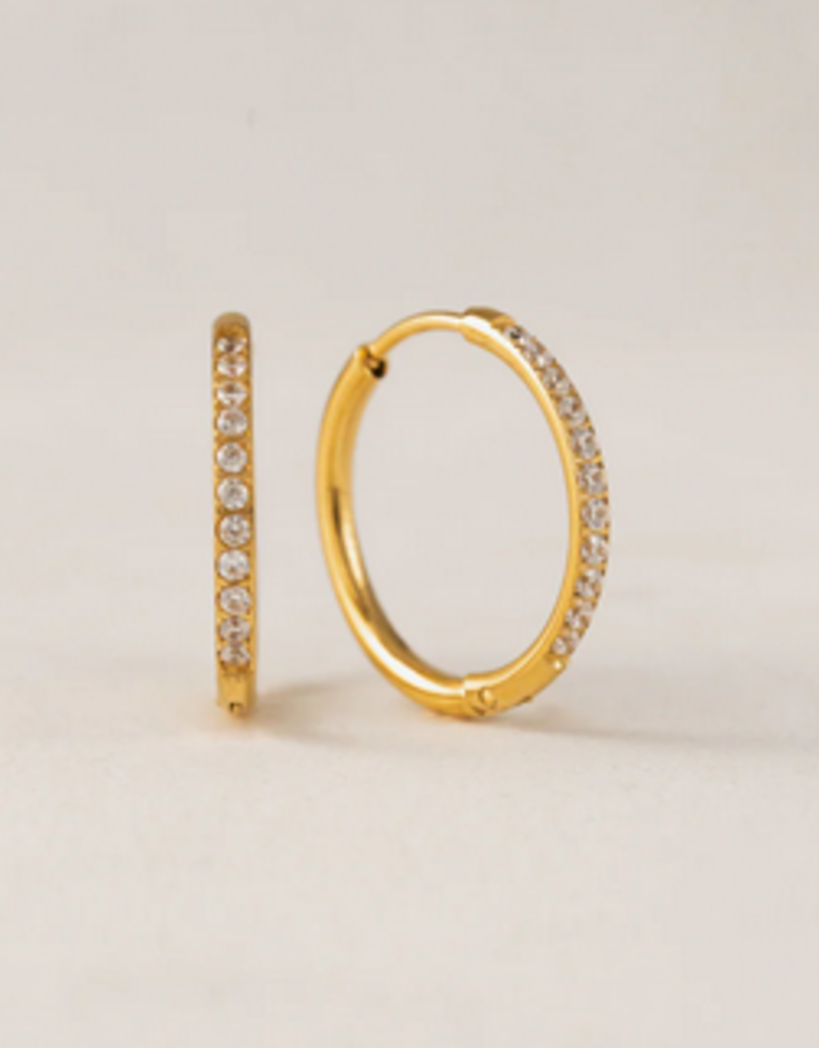 Evie Hoop Earrings  20mm - Gold