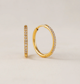 Evie Hoop Earrings  20mm - Gold