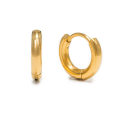 Tube 10mm Huggie Earrings - Gold