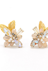 Botanist Stud Earrings - Creme