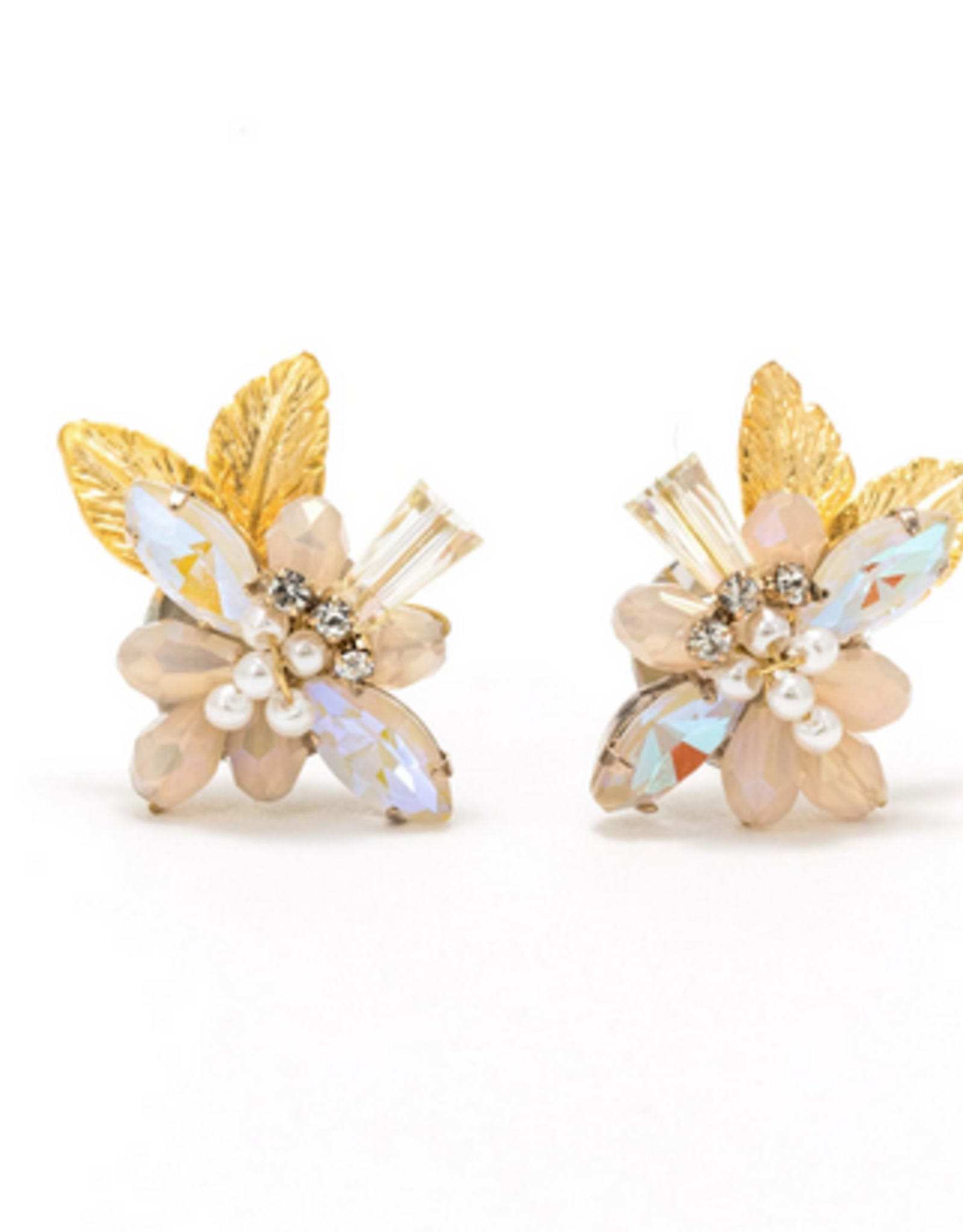 Botanist Stud Earrings - Creme