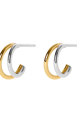Olivia Gold & Silver Hoop Earrings