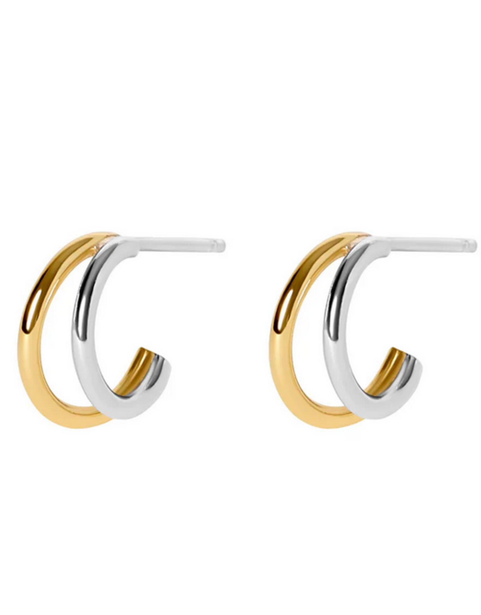 Olivia Gold & Silver Hoop Earrings