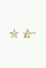 Pave Stud - Flower