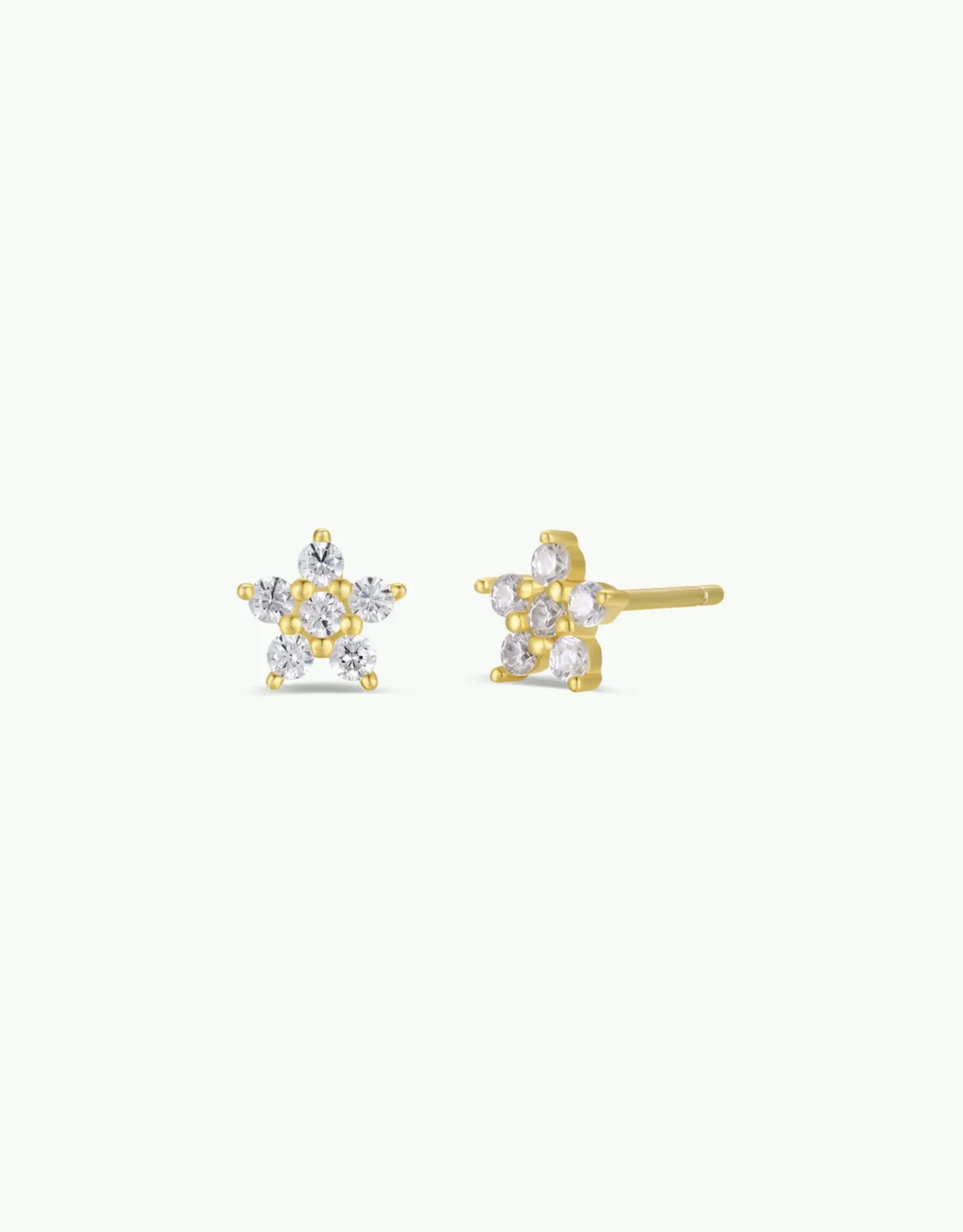 Pave Stud - Flower