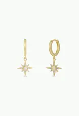Starburst Mini Hoop Earrings