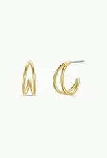 Illusion Double Hoop Earrings