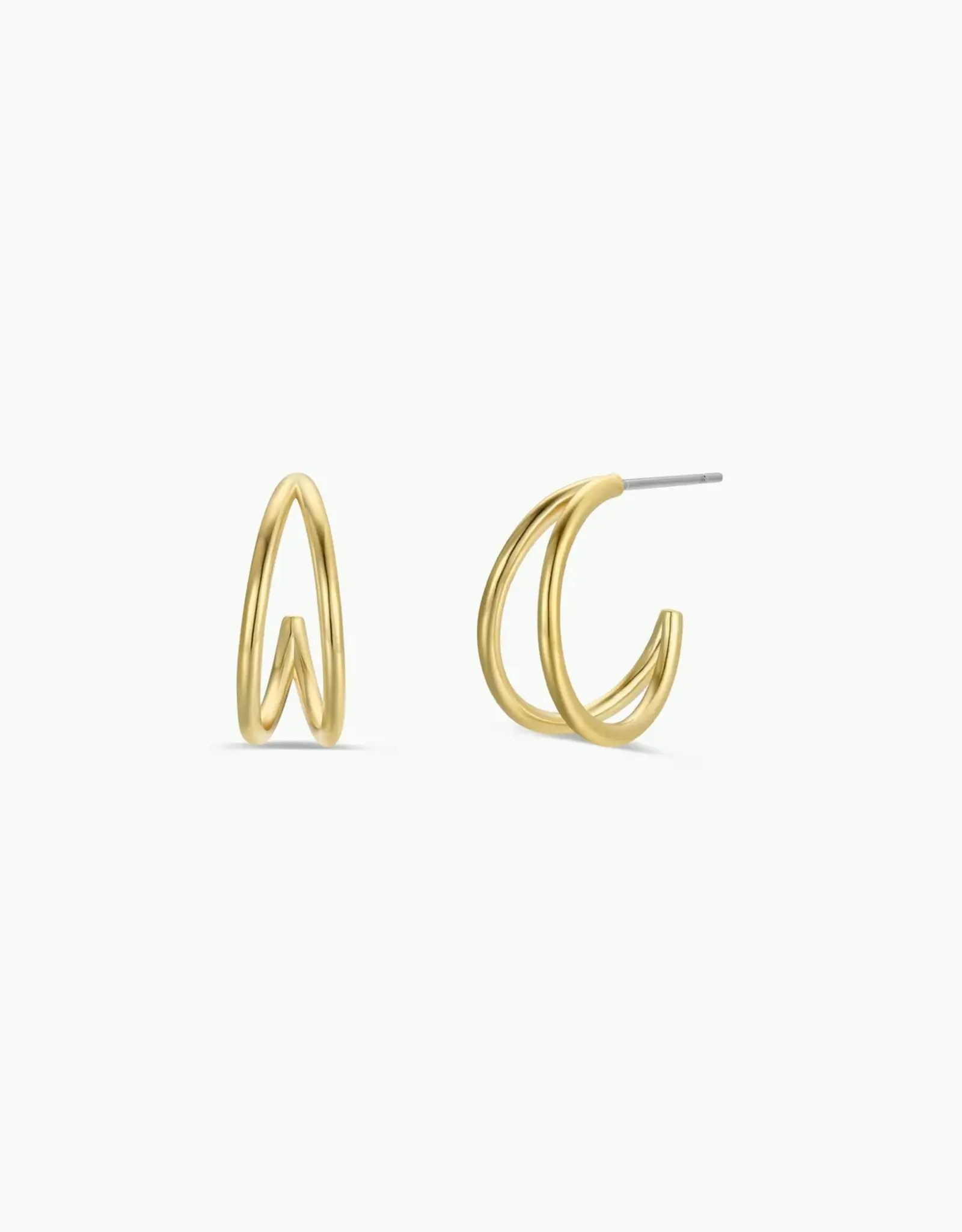 Illusion Double Hoop Earrings
