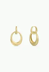 Coupled Hoop Earring