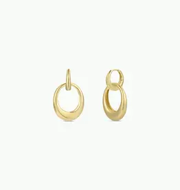Coupled Hoop Earring