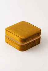 Square Bon Voyage Jewelry Box L4" - Topaz