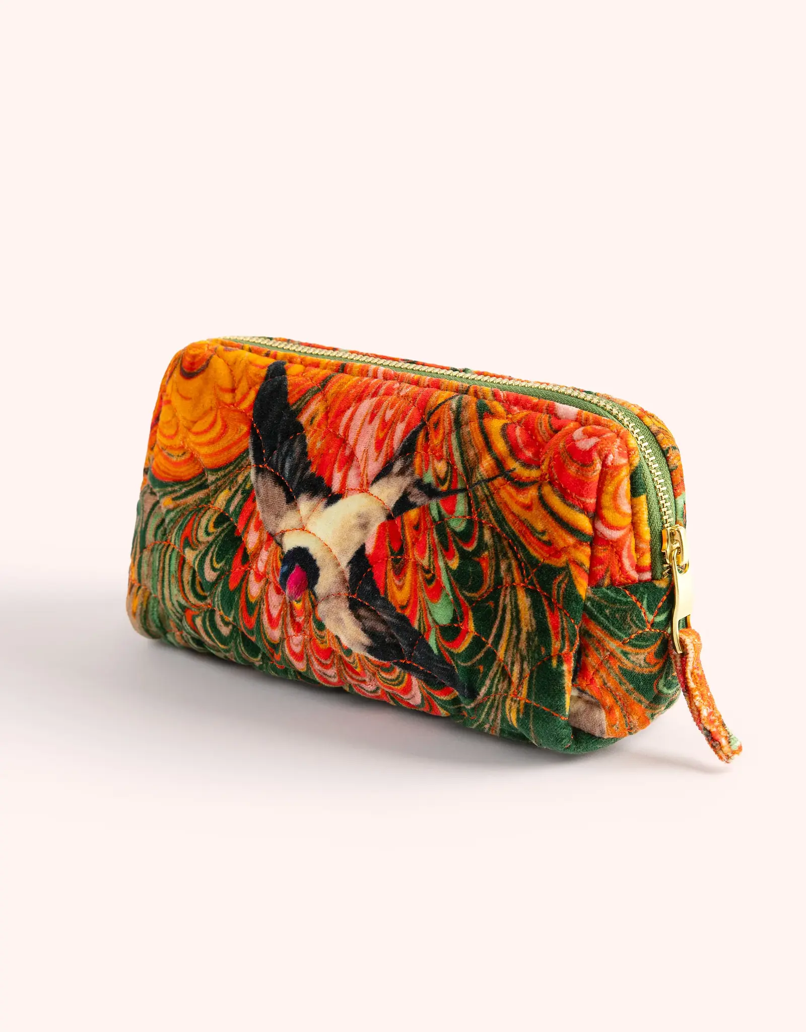 Marbled Swallow Quilted Vanity Bag