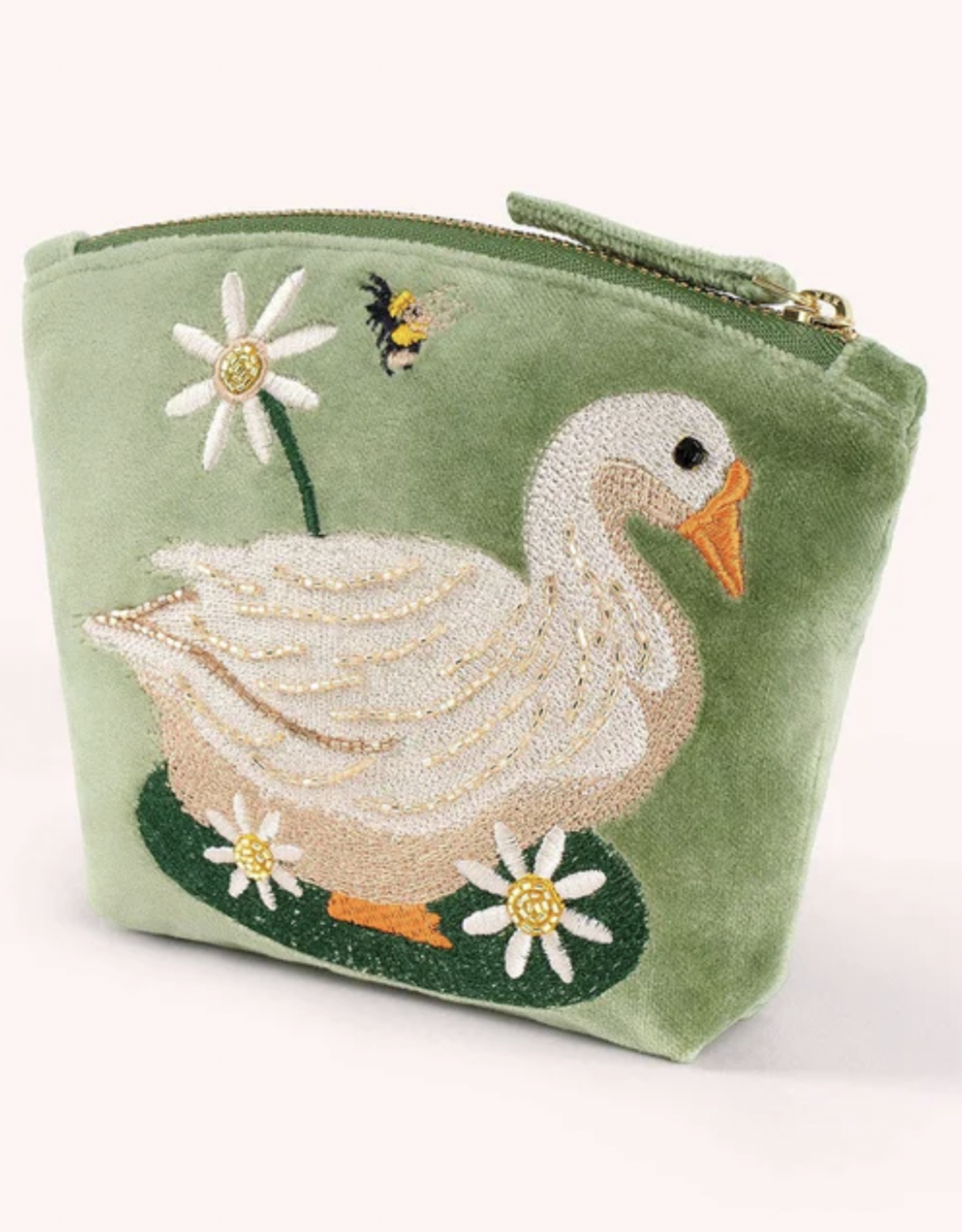 Garden Goose Velvet Mini Pouch