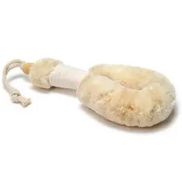 Medium Jute Body Brush White Handle