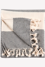 Slate Diamond Turkish Hand Towel