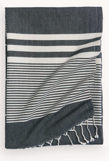 Black Harem Turkish Towel