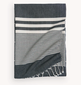 Black Harem Turkish Towel