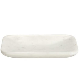 Marble Soap Dish w/ Rounded Edges L5.23" W3.66"