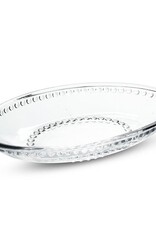 Glass Oval Ball Edge Soap Dish