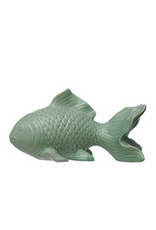 Aqua Reactive Glaze Stoneware Fish