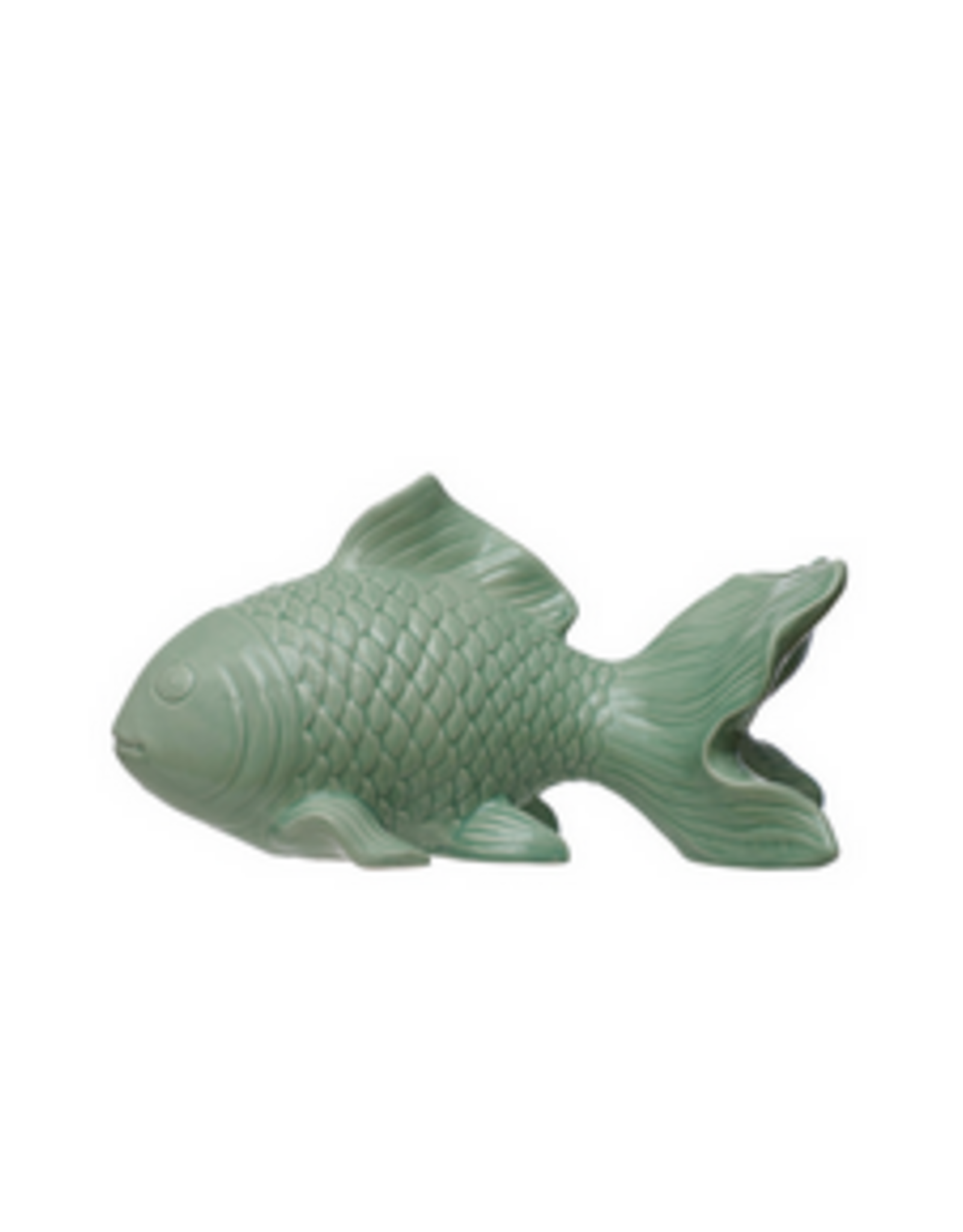 Aqua Reactive Glaze Stoneware Fish
