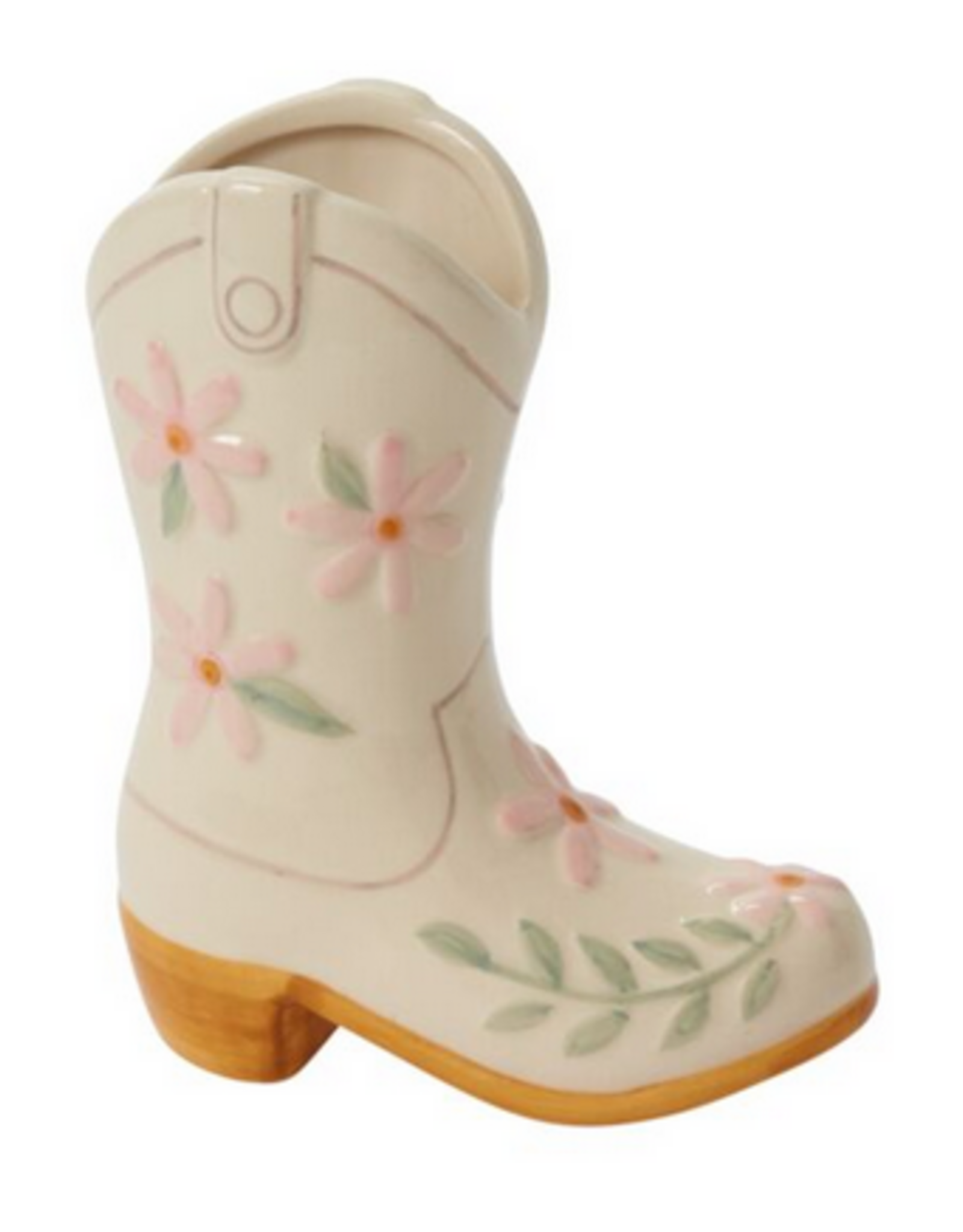 Cowgirl Boot Vase H7.25"