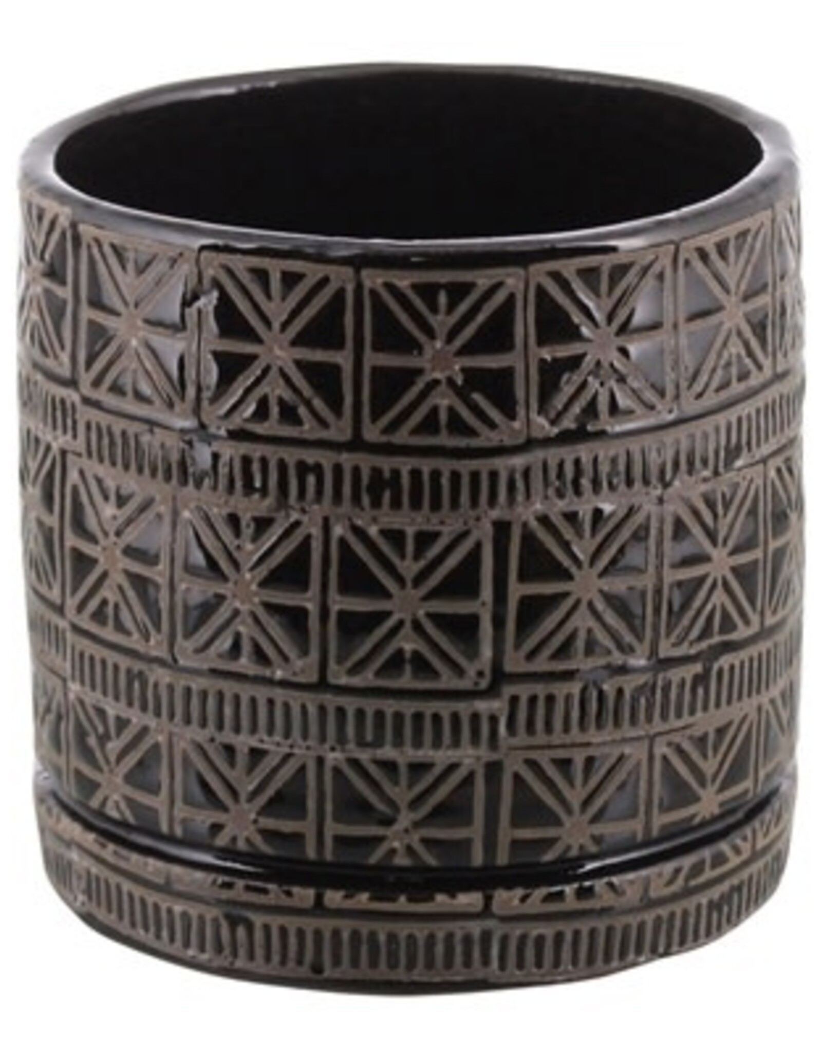 Cusco Grey with Black Clay Pot