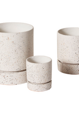 Nisha Textured Pot with Saucer