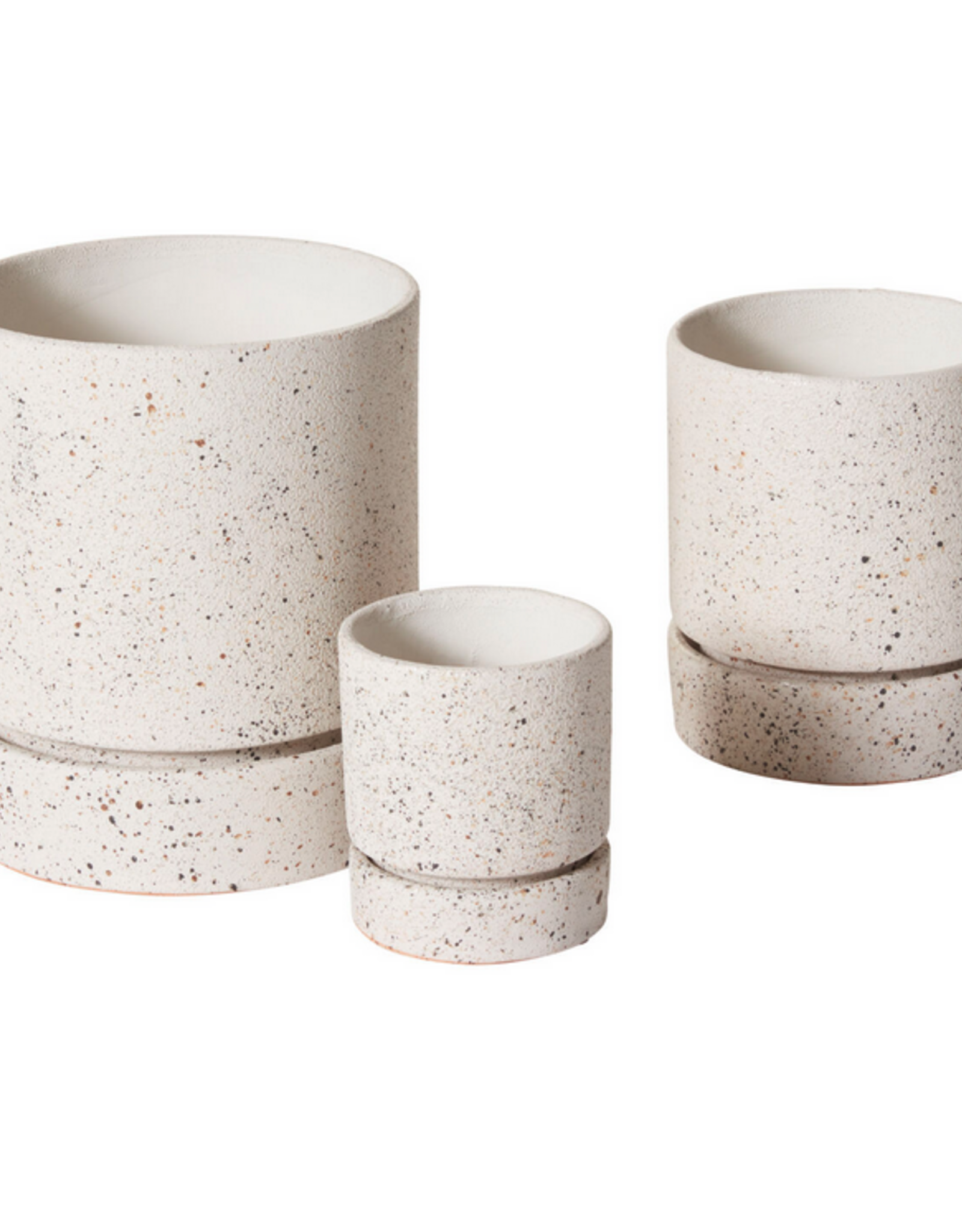 Nisha Textured Pot with Saucer