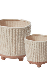 Tan Elias Footed Pot