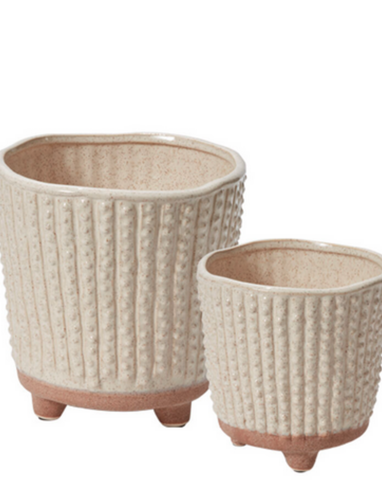 Tan Elias Footed Pot