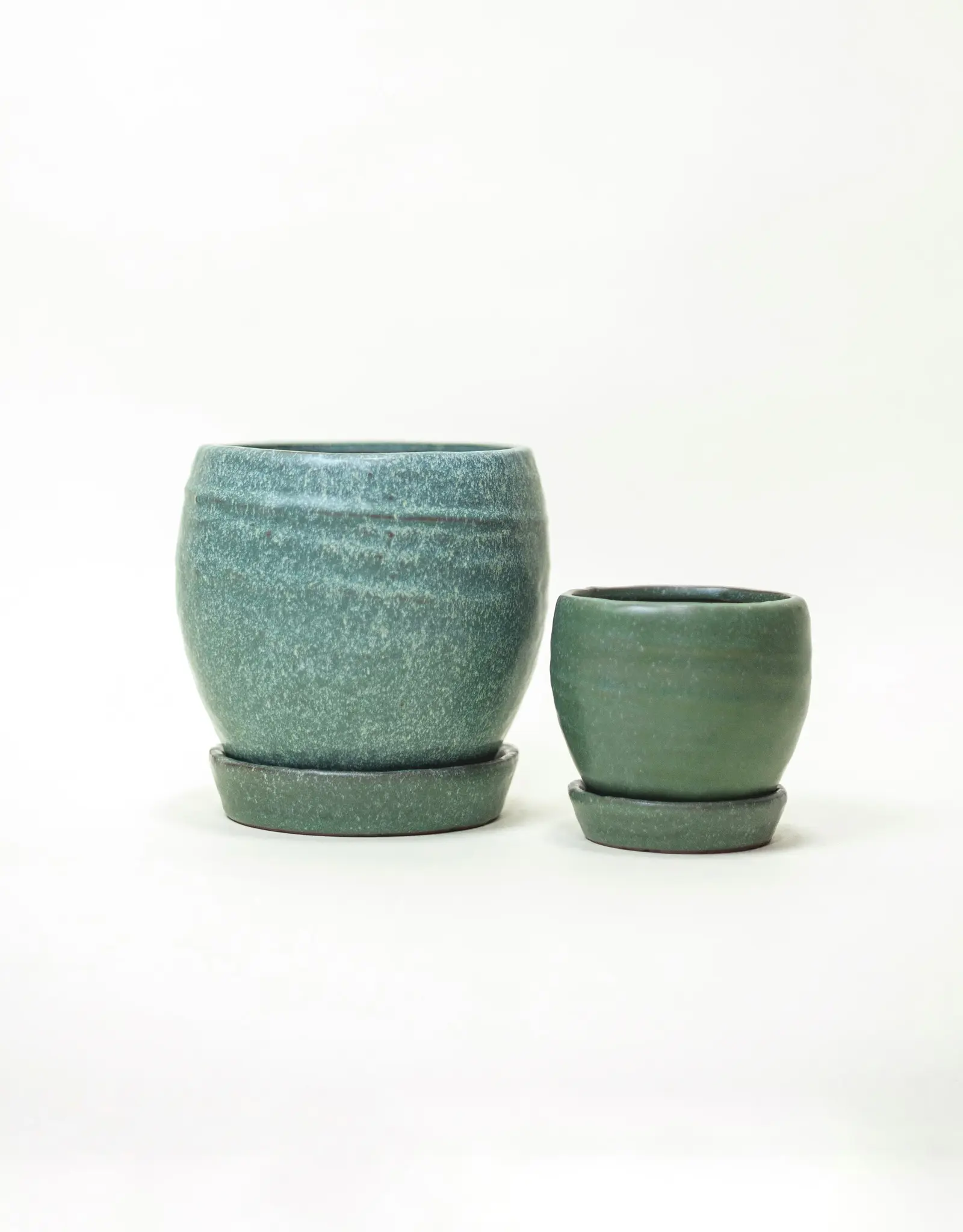 Green Bradford Pot with Saucer