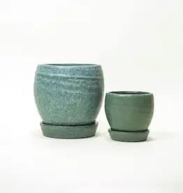 Green Bradford Pot with Saucer