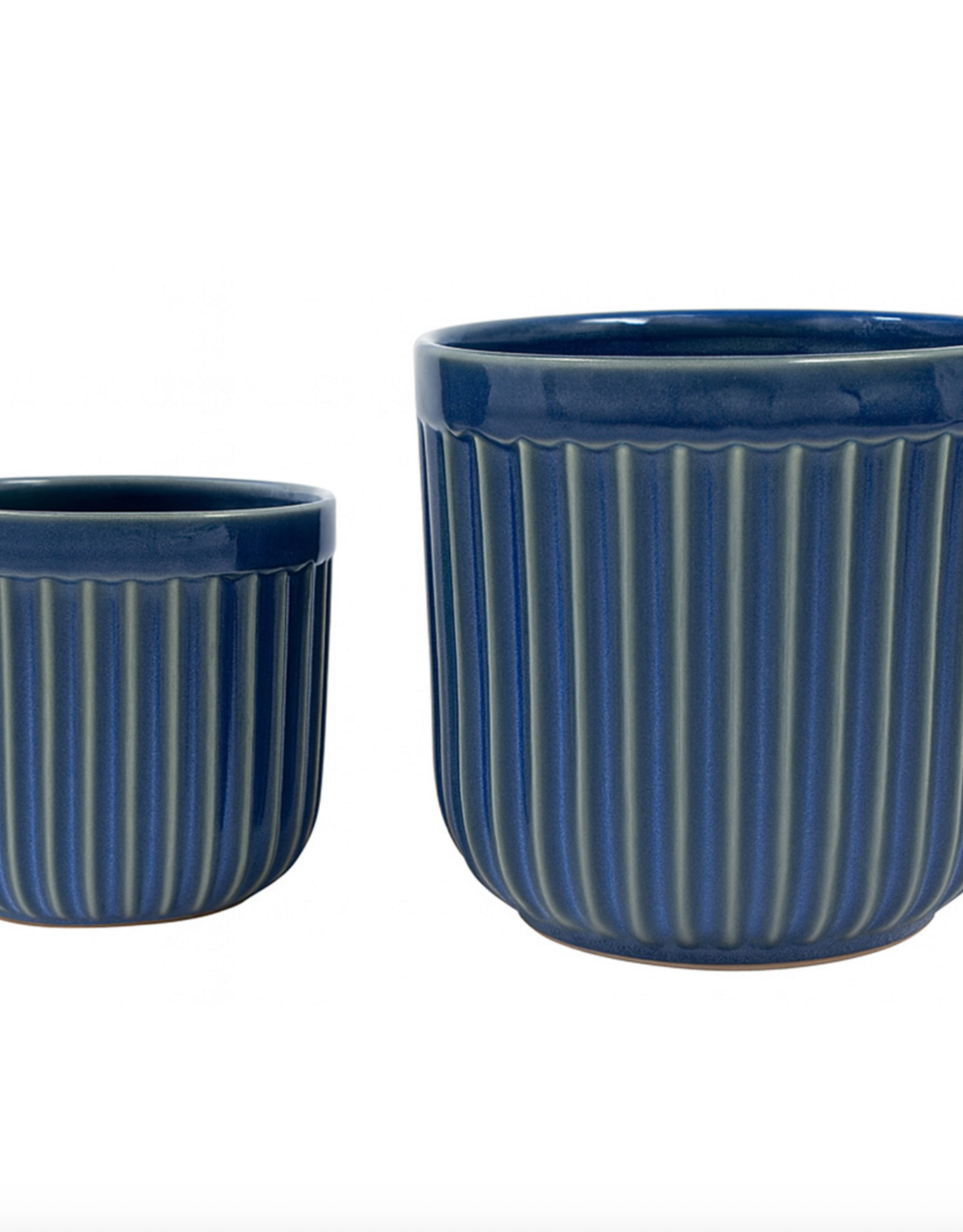 Glossy Dark Blue Lyse Pot