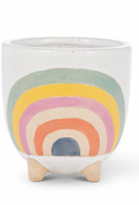 Small Rainbow Planter with Legs H4"