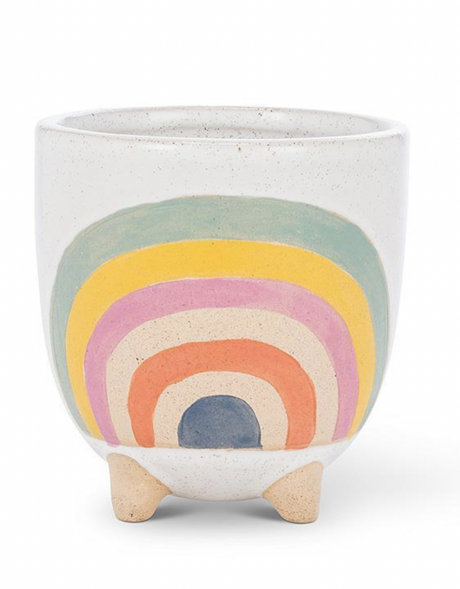 Small Rainbow Planter with Legs H4"