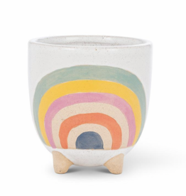 Small Rainbow Planter with Legs H4"