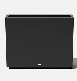 Medium Black Block Span Planter L38" W10" H30"