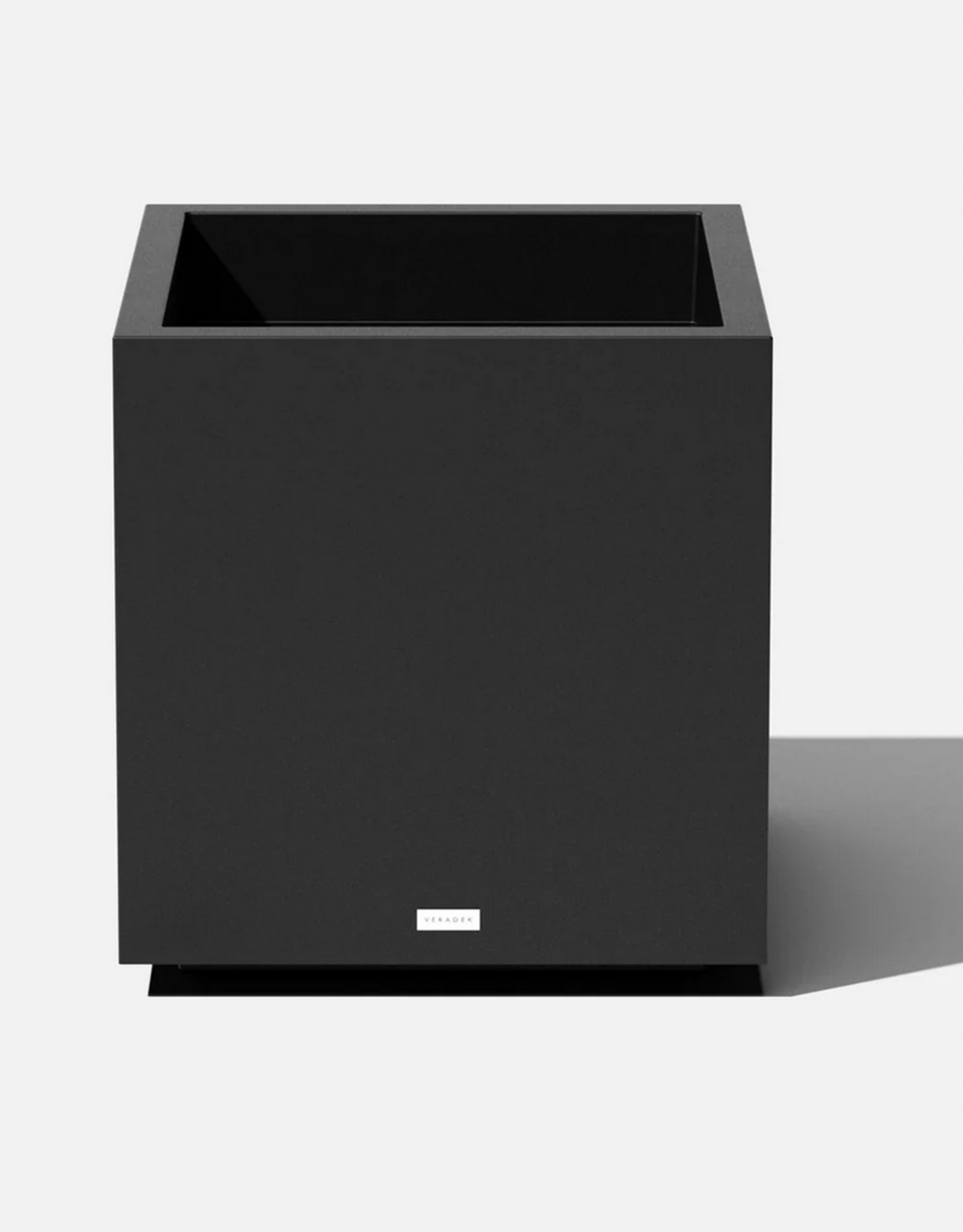 Medium Black Block Cube Planter W21" H22"