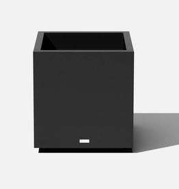 Medium Black Block Cube Planter W21" H22"