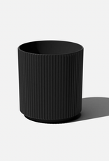 Large Black Demi Twenty Planter D18.5" H19.75"