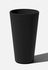 Tall Black Demi Planter D14.75" H26.25"