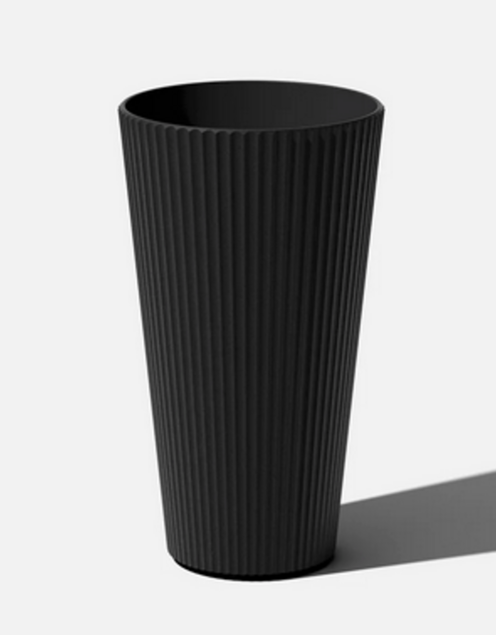 Tall Black Demi Planter D14.75" H26.25"