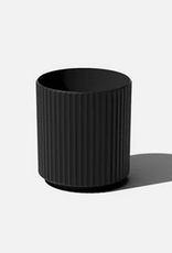 Small Black Demi Twelve Planter D10.5" H11.5"