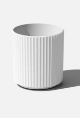 Medium White Demi Planter D15" H16"