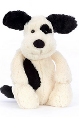 Medium Black and Cream Bashful Puppy